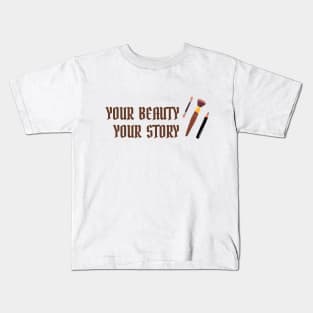 Beauty bloggers create stories Kids T-Shirt